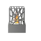 8 liter small size indoor table top round manual bioethanol fireplace