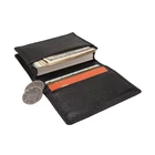 Promotional black leather credit card case business name card holder case
