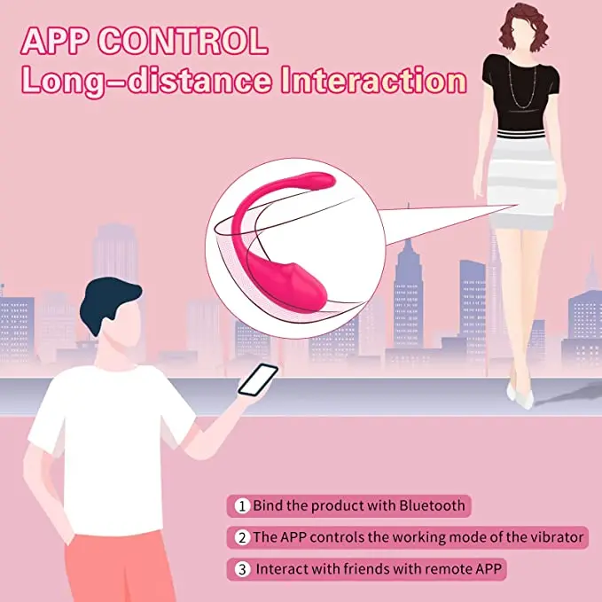 App Remote Control Vibrator Clitoral Stimulator Vibrating Rose Sex Toy