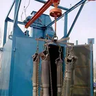 steel casting surface cleaning hook shot blasting machine
