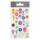 Custom logo dome clear flower resin epoxy vinyl sticker sheet for decoration