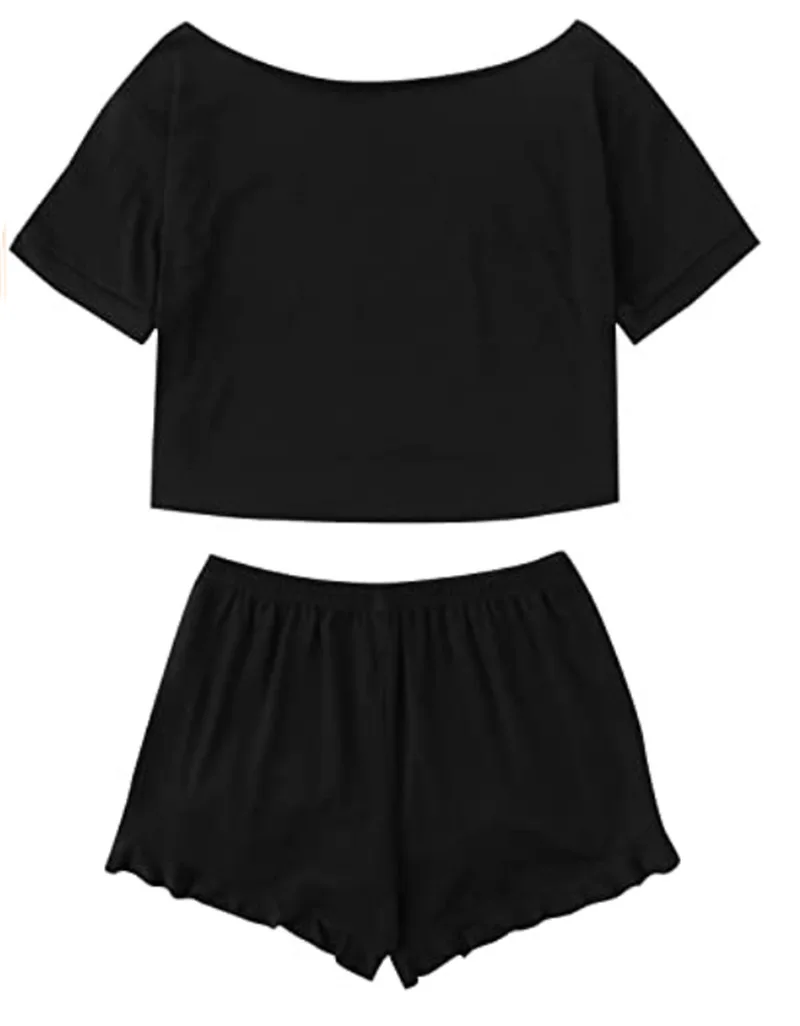 Pajamas Ladies Pijamas Women Cotton Home Clothes Summer Two Piece Set Pyjama Femme 2020