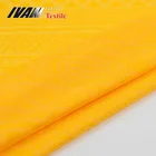 Shiny garment wholesale 110 gsm jersey knitted yellow polyester viscose knit fabric