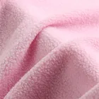 100 polyester knitted brushed tricot polar fleece velvet fabric for toy