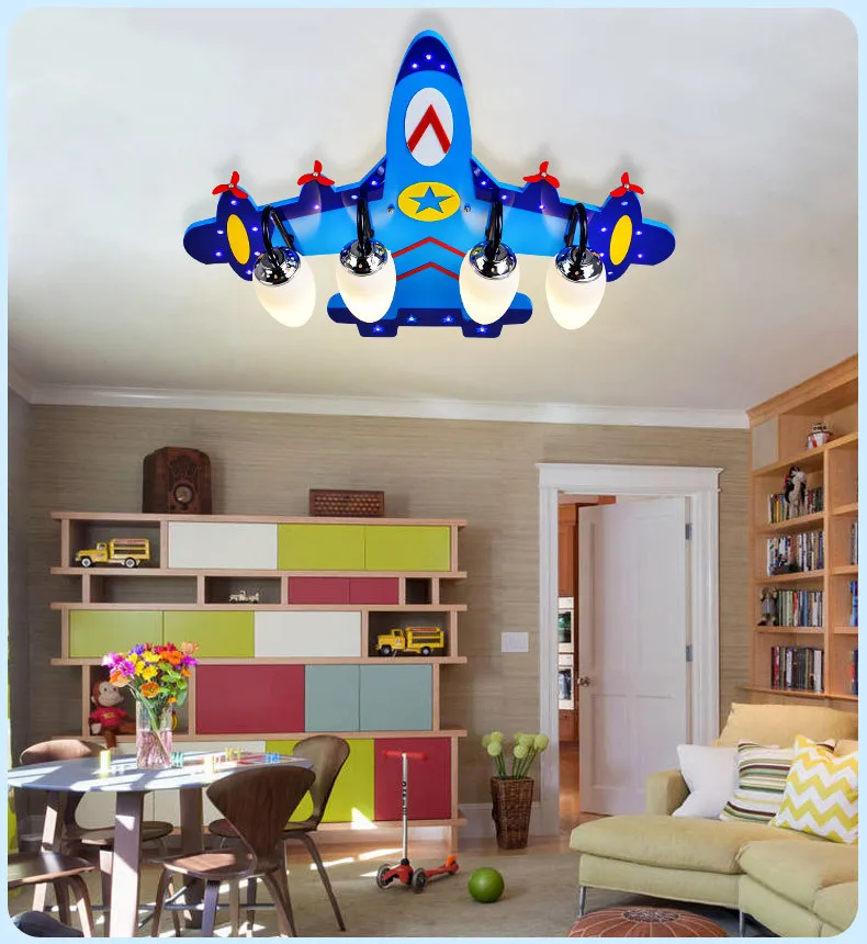 Creative Kids Room Ceiling Lamp Children Bedroom Aircraft Led Ceiling Lamp Airplane DownLights
