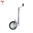 Professional cheap 42mm 300Kg jockey wheel Comes Complete With Foot Brake heavy duty trailer jack stand jockey wheel