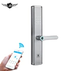 Digital Biometric Fingerprint Lock Keyless Smart Door Lock Fingerprint+Password+RFID Card+Key Unlocking 4 Ways