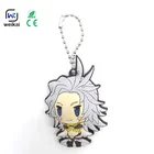 Cute Soft PVC Rubber Key Chain Custom Soft PVC Keychain Rubber Keyring Silicone Keychain