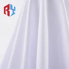 High quality great price white dying design 100 spun polyester plain abaya fabric