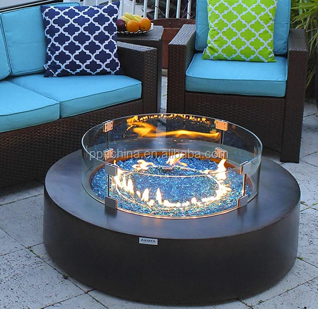 Outdoor gas fireplace heating stove natural gas