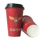 Custom Disposable Paper Cup Classic Design Paper Coffee Cup With Lid