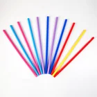 Recyclable Red Kids Lovely Biodegradable Straight Eco Collapsible Reusable 100% Silicone Straw
