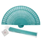 Nice Wedding Favor Souvenir Personalized Custom Wood Hand Fan With Organza Pouch recuerdos de boda