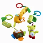 Mini plush toy newborn baby stroller toys lovely animals baby bed hanging toy