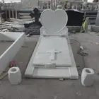 Marble Tombstone Marble Tombstone Hot Sell Chinese White Jade Marble Tombstone