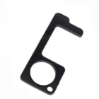 Hygiene Door Opener Tool Keychain Custom Antimicrobial Metal Logo Brass Hand No Touch