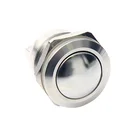19mm Domed Momentary Metal Doorbell Electrical Push Button Switch For Motorcycle
