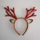New Design Children Christmas Deer Flashing Antlers Headband Decoration For Party Festival