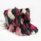 Ladies Boots Wholesale Winter Warm Ladies Snow Boots Imitation Fur Snow Boots