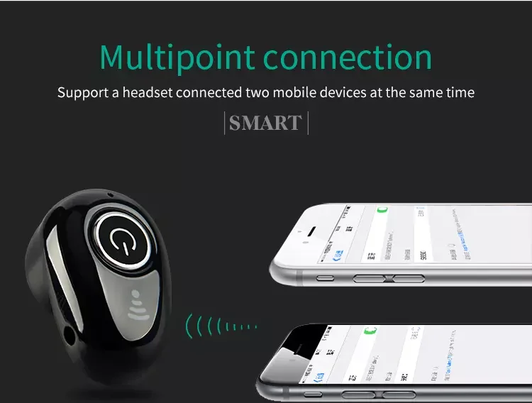 S650 V4.2 Sport Mobile Earphone Wireless Bluetooth Headphone Hands Free Stereo In Ear Earplug with Microphone - ANKUX.COM