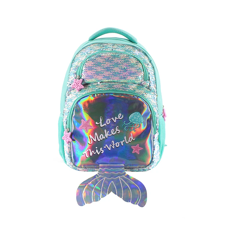 flip sequin school backpack