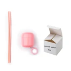 Fancy Travel Flexible Magic Eco Friendly Reusable Drinking Silicone Rubber Collapsible Straws With Case