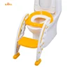 New design substantial large plastic baby potty seat toilet potty training step stool with ladder