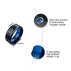 Jewelry Wholesale Highly Polished 8mm Blue Tungsten Carbide Ring For Men Fashion Ring Jewelry