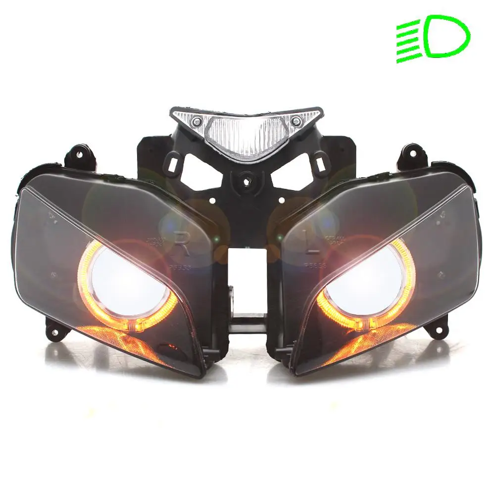 Assembly HID Projector Yellow Angel Blue Devil Eye Headlight Fit For Honda CBR1000RR Front Headlamp