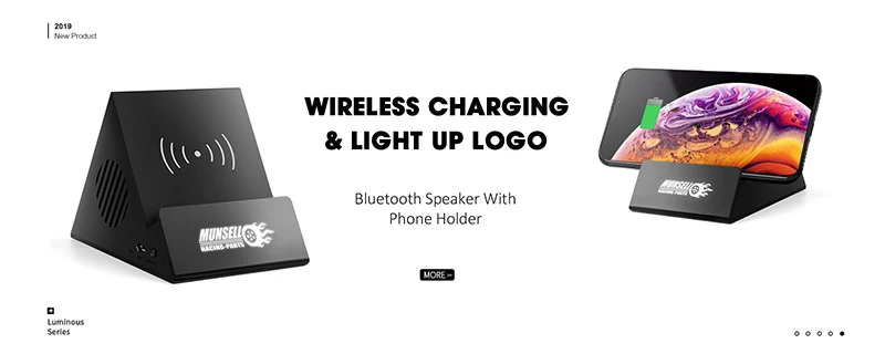 Hongkong fair popular bluetooth speaker M30,wireless charging speaker with led light Brand Miaboo from Ugood - ANKUX.COM