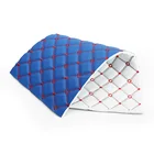Sofa Leather Car Seat China Fashion Stitching Different Color PVC Embroidery Quilted Leather for Car Seat Cover