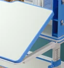 Furniture Wooden 1m And 1.2m Children Furniture Kid Homework Reading And Drawing Blue Table