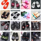 Custom Logo Unisex Slide Sandals Slippers Man House Bathroom Eva Rubber Leather Women Home Indoor Slipper For Men