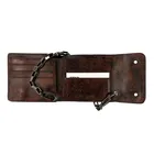 Leather Rfid Genuine Chain Custom Key Zipper Cow On With Card For Men Mens Trifold Biker Wallet