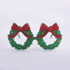 JOJO Wholesale Fashion Design Custom Christmas Wreath Bowknot Party Rally Glasses Gafas De Fiesta