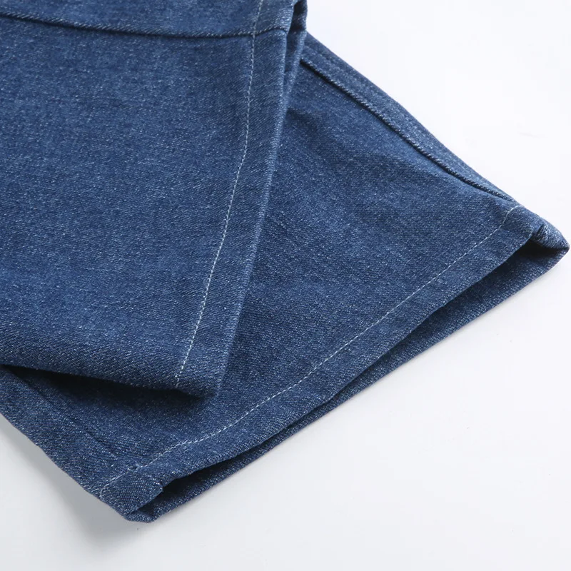 Factory Custom Womens Fashion Stitching Denim Jeans With Pockets Hip Hop Patchwork Straight Pants Jeans for Women