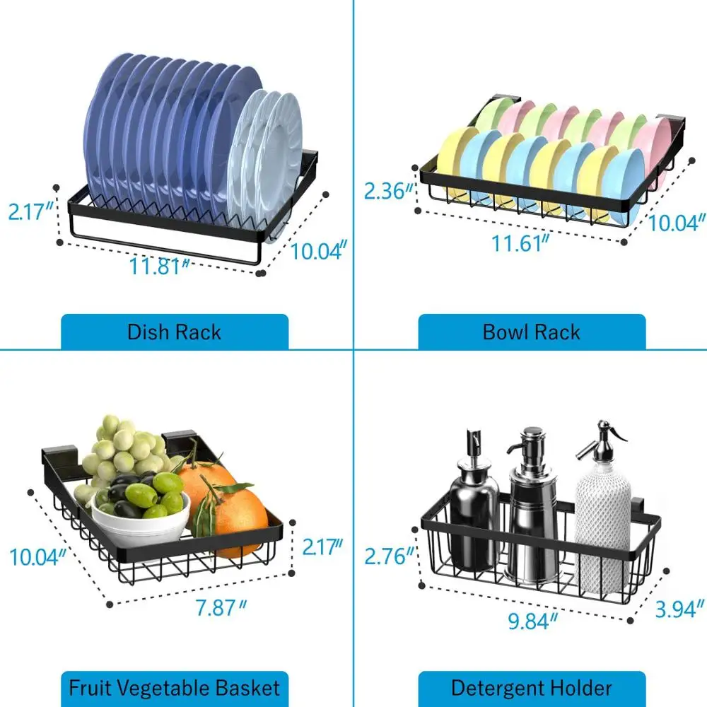 practical over the sink kitchen counter dish rack