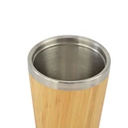 14oz Stainless Steel Bamboo Coffee Cup Bamboo