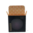 OEM Private logo retail cosmetic packing box custom powder paper packaging box matte black