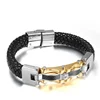 JSFBL-044 Titanium steel bangle cross religious shape stainless steel bracelet for men