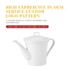 Eurohome new arrival durable super white hotel ceramic tea pot set