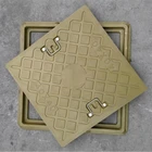 Plastic Rebar 700x700mmHot Selling SGS SMC Plastic Fiberglass Manhole Cover With Rebar Frame Made In China