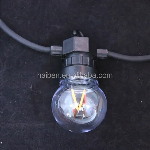 Haiben 10L LED tungsten bulb light G50 Christmas light CE/ROHS indoor&outdoor waterproof decorative light