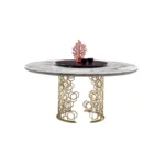 Luxury Wood Types Dining Table Set Designs Dining Table Leg Set Marble Modern Dinning Room Furniture Kitchen