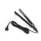 Black professional 2 in 1 ceramic hair straightener and curler heating fast safety straightening hair machine