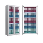 All steel equipment file cabinet glass door storage cabinet with shelf
