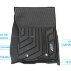 Car Interior TPE 3D Fitted Car Mats Floor Foot Carpet Interior Accessories Fit Toyota Tacoma Super Crew