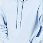 2019 Plain Blue 70% Cotton 30% Polyester Men Hoodie Oversized Heavy Thick Hoodies