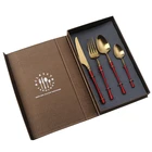 XMY Hongda European Style RestaurantFlatware Hotel 304 Stainless Steel Metal Cutlery Set