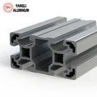 Popular products aluminium extrusion rack profile anodized aluminium black profile